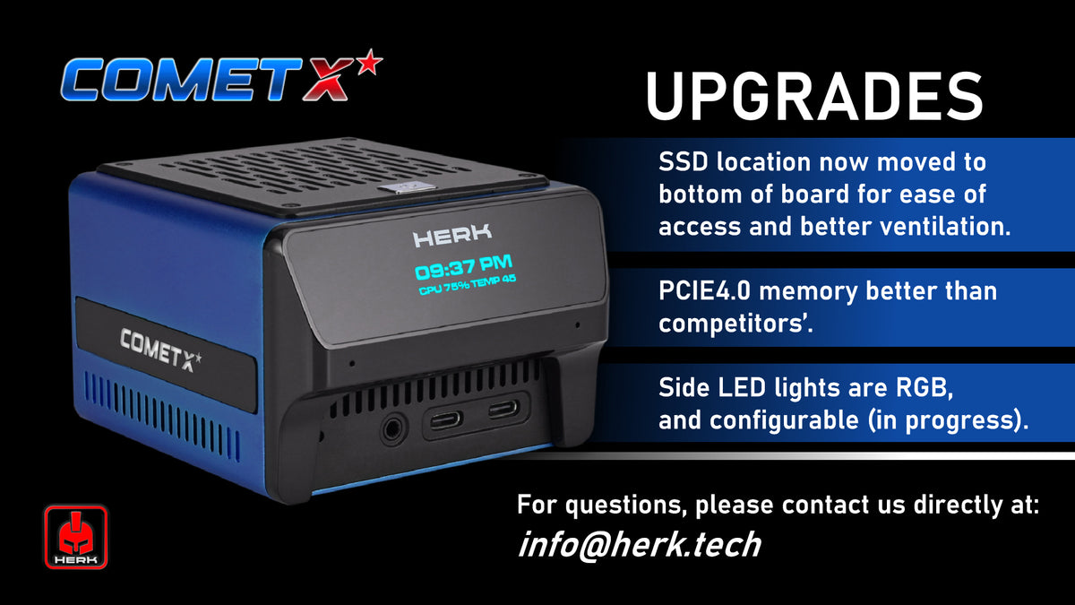 Herk Comet X - N305 mini PC -  16GB DDR5 + 1TB PCIe4.0