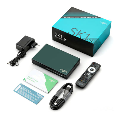 Ugoos SK1 LITE 8K UHD TV Box Amlogic S928X-K Android 11.0 LPDDR4 4GB RAM 64GB ROM WiFi6 1000M BT5.2 USB3.0 Support AV1 H.265 8K 60fps VP9 HDR Box