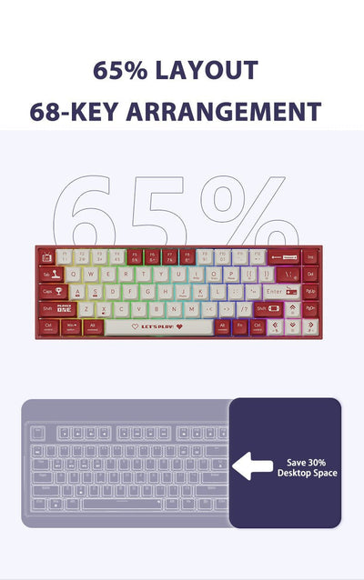 68-Key Mechanical Keyboard - Herk Computing