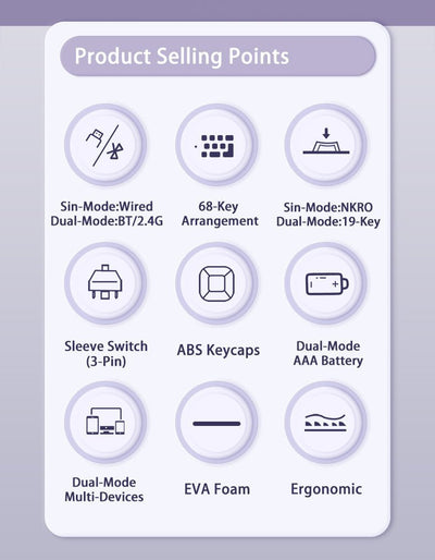68-Key Mechanical Keyboard - Herk Computing