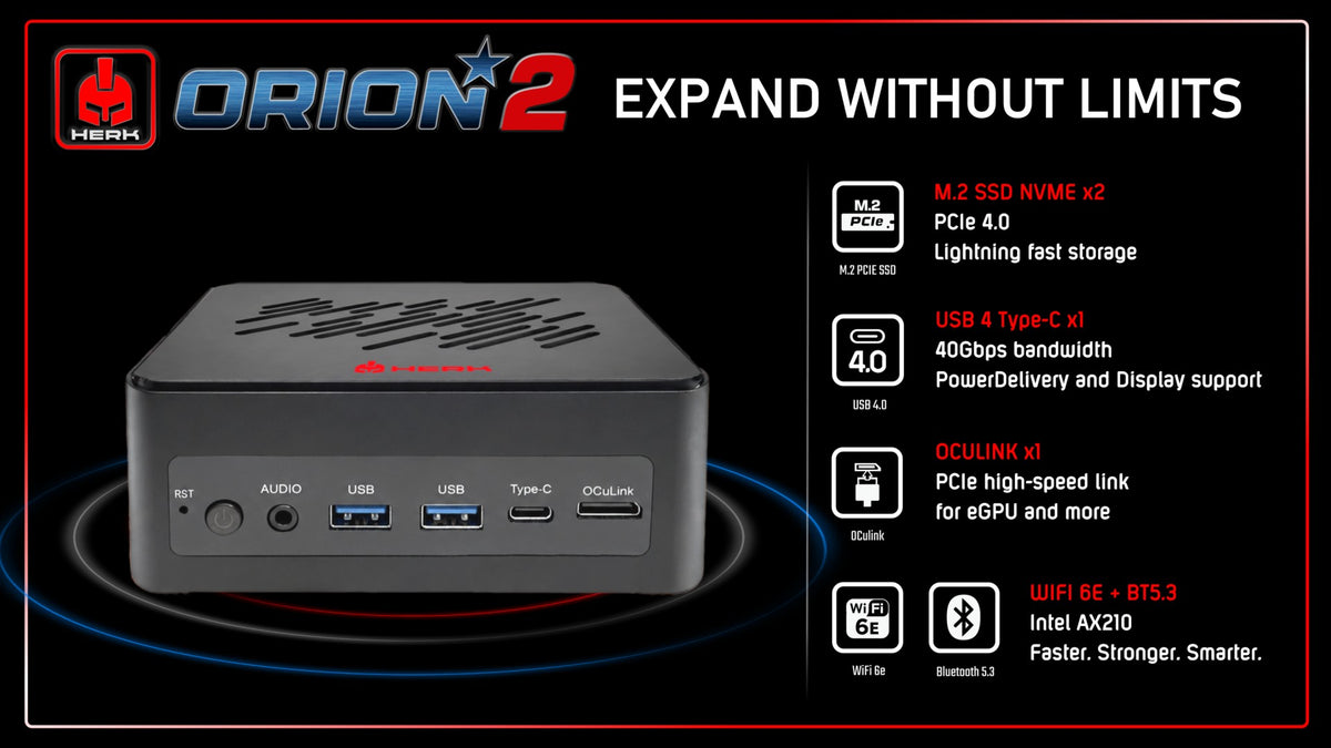 AMD Ryzen AI 9 HX470 Mini PC - HX470-ORION Barebones
