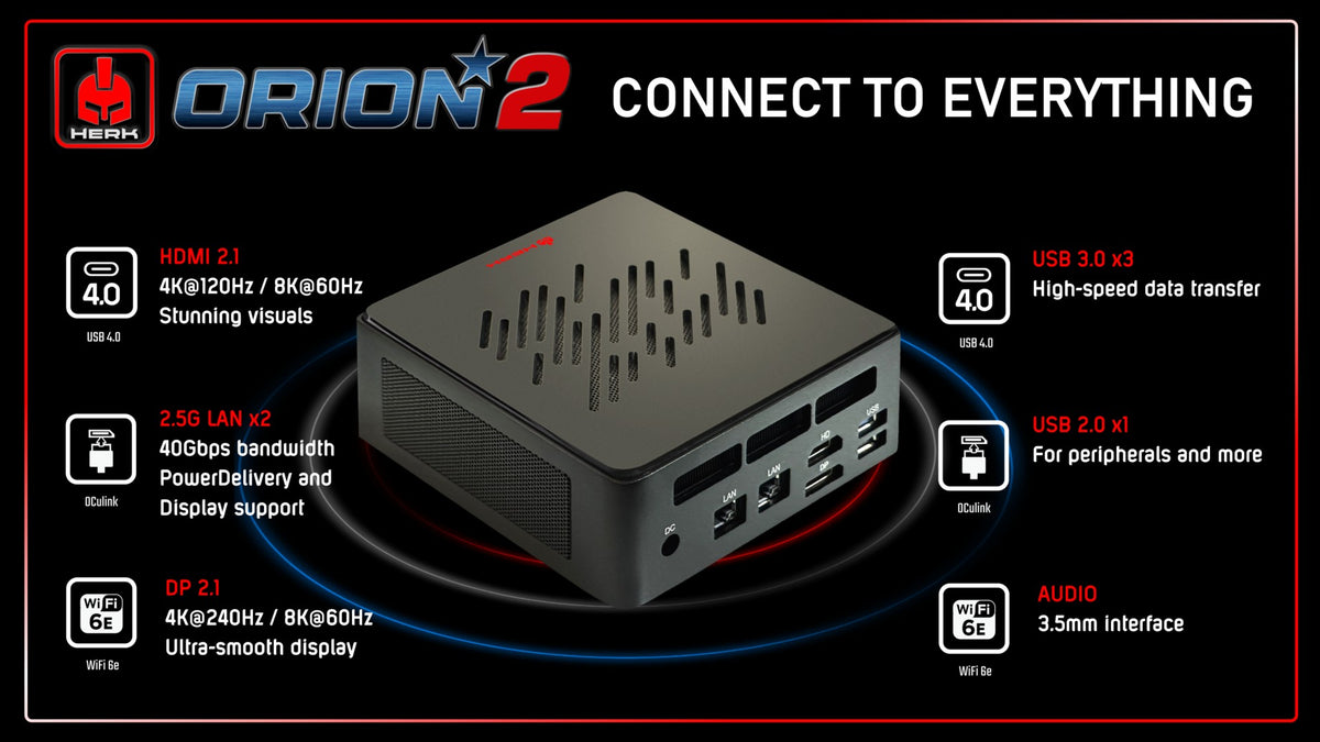 AMD Ryzen AI 9 HX470 Mini PC - HX470-ORION Barebones