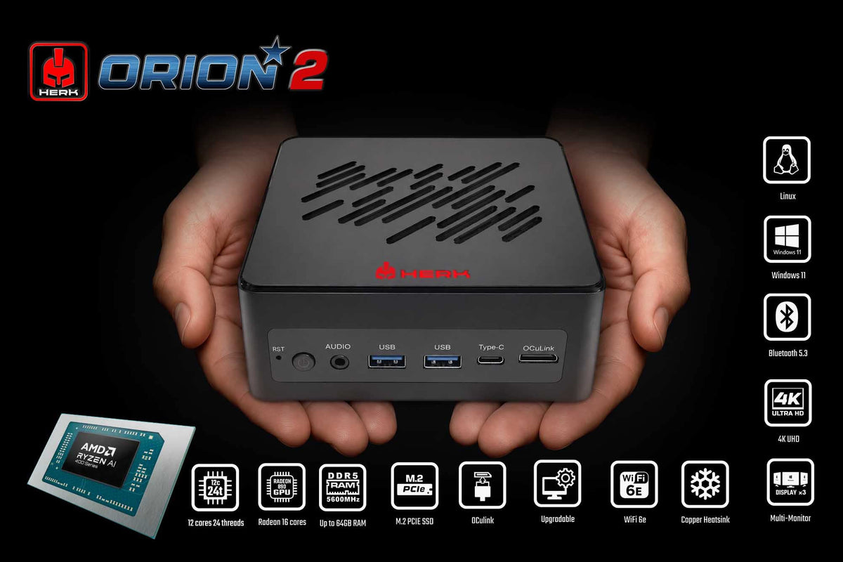 Orion2 AMD Ryzen AI 9 HX470 Mini PC - Barebones